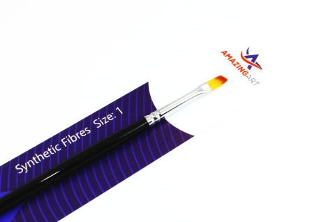 AMAZING ART - BEVELED SYNTHETIC BRUSH 1 AMAZING ART - BEVELED SYNTHETIC BRUSH 1