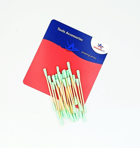 AMAZING ART - COTTON SWAB ROUND / ROUND 100pcs AMAZING ART - COTTON SWAB ROUND / ROUND 100pcs