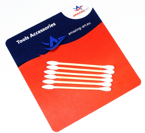 AMAZING ART - COTTON SWAB TRIANGULAR/ROUND 100szt AMAZING ART - COTTON SWAB TRIANGULAR/ROUND 100szt