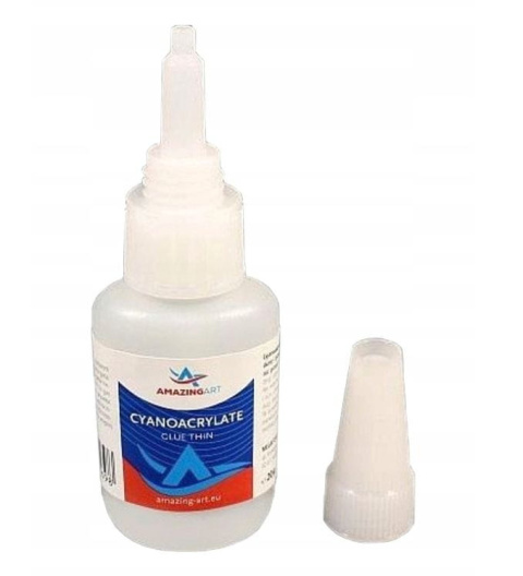 AMAZING ART CYANOACRYLATE GLUE CA THIN NEEDLE 20g AMAZING ART CYANOACRYLATE GLUE CA THIN NEEDLE 20g