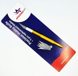 AMAZING ART - PAKIET 5 SZTUK - SKALPEL MODELARSKI GOLD + 5 OSTRZY