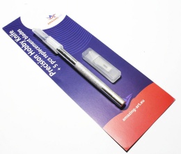 AMAZING ART - PAKIET 10 SZTUK - SKALPEL MODELARSKI SILVER + 5 OSTRZY