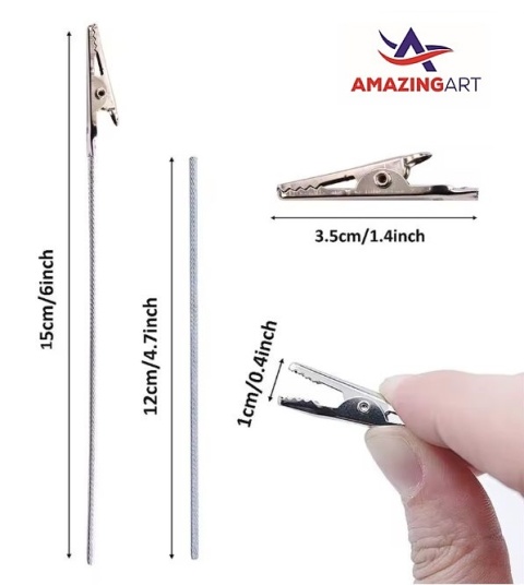 AMAZING ART - ZESTAW 10 KLIPSÓW KLAMEREK DO MAŁYCH ELEMENTÓW